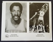 1983 Julius Erving Dr J Philadelphia 76ers Official NBA Team 8x10 Photograph