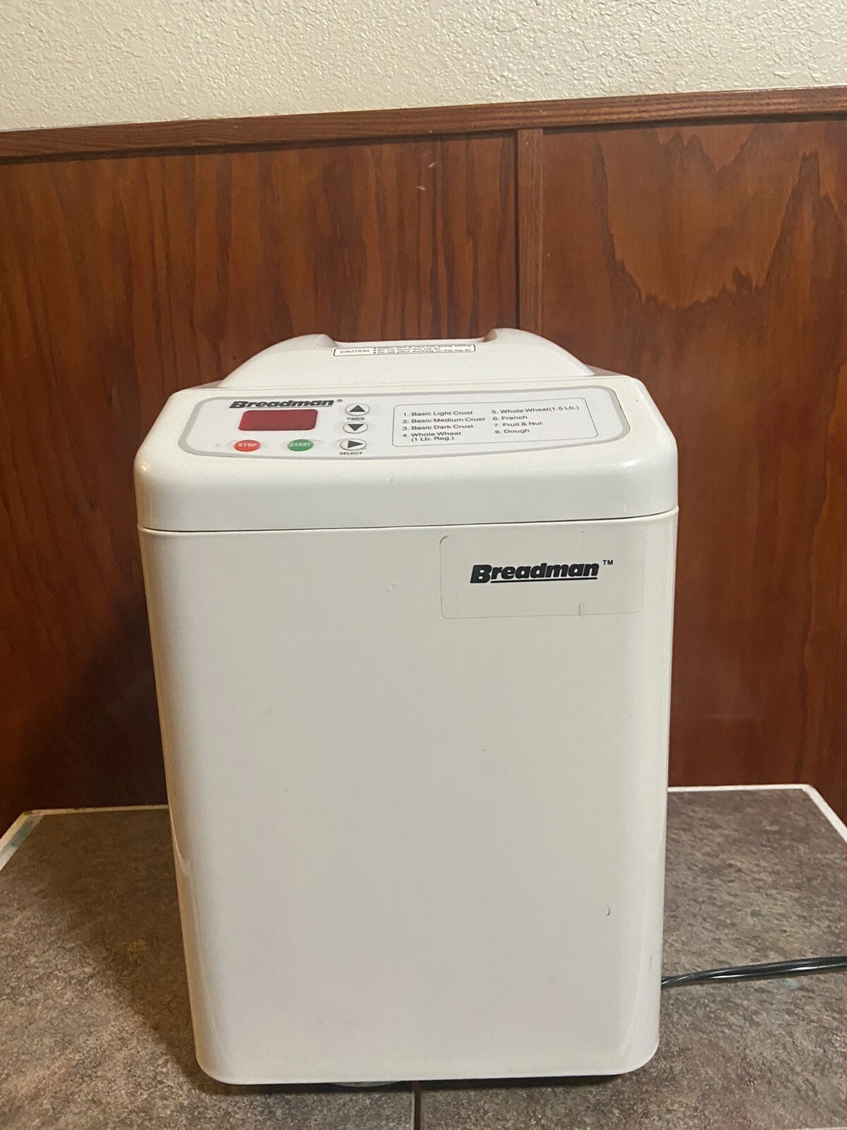 Breadman TR-440 Automatic Bread Maker 1.5 Lb Loaf Machine With Manual And Books
