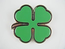 "Shamrock Four 4 Leaf Clover" Luck of the Irish Belt Buckle