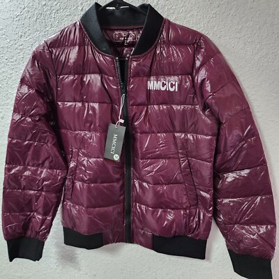 Jess & Tony Women's Ultra Lightweight Puffer Down Jacket, Burgundy, M