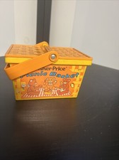 Vintage 1974 Fisher-Price Toys Picnic Basket  677 made in U.S.A.