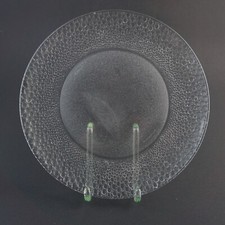 Bubble Glas Teller ca. 28 cm Durchmesser 60er Jahre