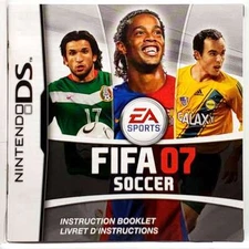 (Manual Only) FIFA 07 - Nintendo DS Pristine Authentic Instruction Booklet Game