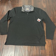 NWT Wrangler Authentics Knit Sweater Men's 1/4 Zip Fleece Lined Long Sleeve XL
