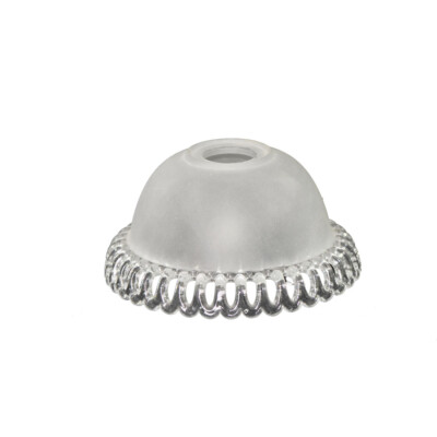 G9 Ersatzglas Lampenschirm Weiß Mit Chromring – Durchmesser 120 Mm, Höhe 70 Mm