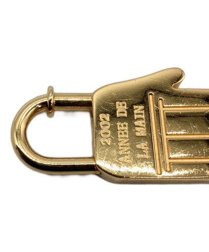 Auth HERMES Hand Cadena Lock Charm Gold 2002 ANNEE DE LA MAIN RARE Japan Used - Picture 6 of 10