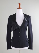 ST. JOHN EVENING Collection Marie Gray 1895 Satin Santana Jacket Top Size 8