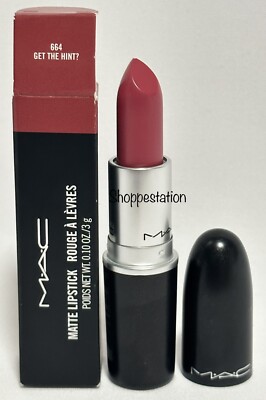 MAC Matte Lipstick Shade 664 GET THE HINT? Full Size 0.1oz / 3g New In Box