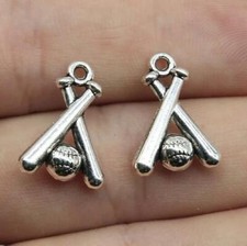 15pcs 19x13mm Baseball Charms For DIY Jewelry Handmade Crafts EF3684