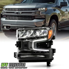 2019-2021 Chevy Silverado 1500 Full LED Headlight w/Halogen Signal Driver Left