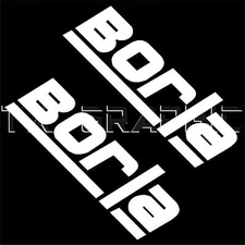 DECALS FOR BORLA LOGO EXHAUST VINYL STICKER MUFFLER HEADER INDUCTION SYSTEM
