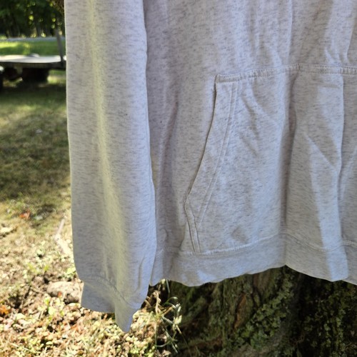 Nike Women's Size Medium Fleece Funnel Neck Pullover Hoodie Sweatshirt Gray - Picture 3 of 13