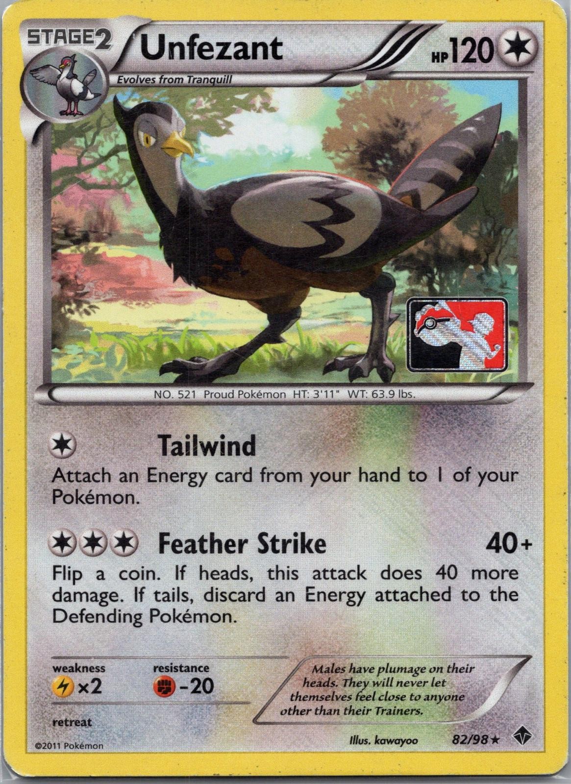 Unfezant (League Promo) 82/98 Holo Promo League & Championship Cards Pokemon LP