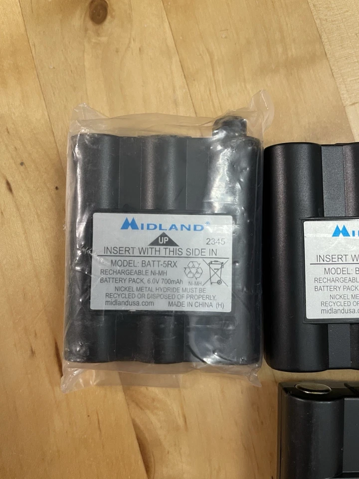 Lote de 6 baterias recarregáveis de rádio bidirecional Midland - Imagem 2 de 4