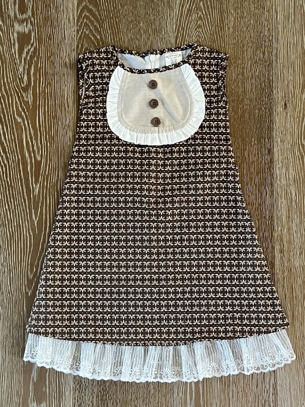 Persnickety Girls Sleeveless Dress In Brown  Size 4 EUC