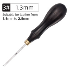 1Pcs Professional Leather Skiving Knife, Metal Edge Beveler for DIY Crafting, Ha