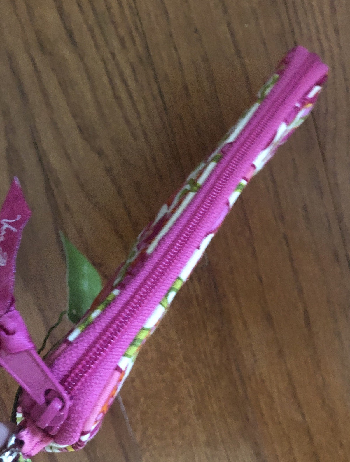 VERA BRADLEY Wristlet or Large Wallet LILLI BELL Pink Green White 7x4x1