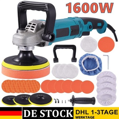 Set Profi Poliermaschine Polierer Poliergerät Schleifmaschine Auto Politur 1600W