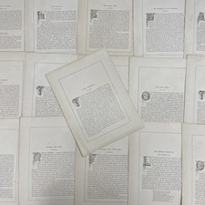 ANTIQUE 19th Century Engraving Etching Art Summary - Royal Gallery Junk Cafe