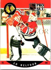 1990-91 Pro Set #598 Ed Belfour Rookie