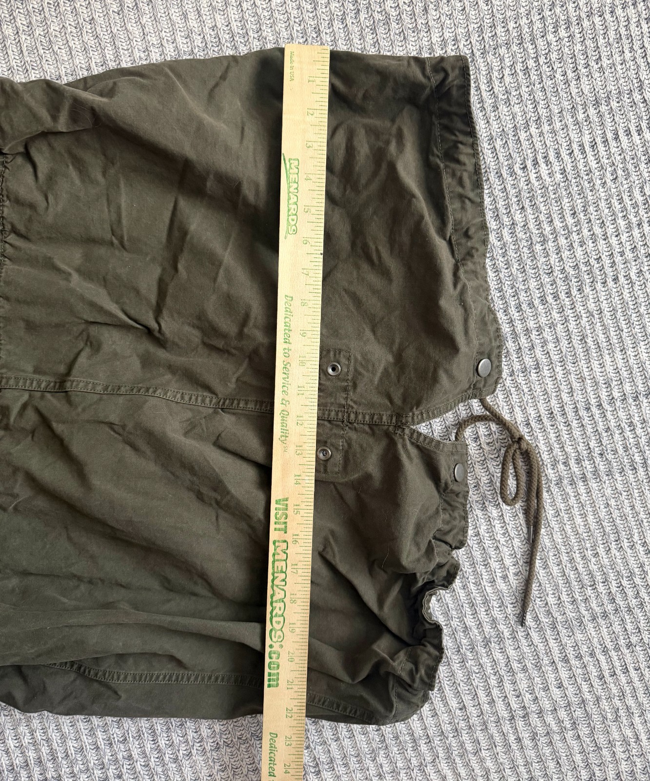 GAP Men’s Large Solid Green Long Jacket – Casual … - image 14