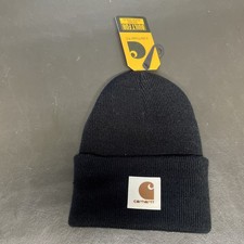 Carhartt baby Toddler Black Beanie Stocking Hat Cap NWT black white