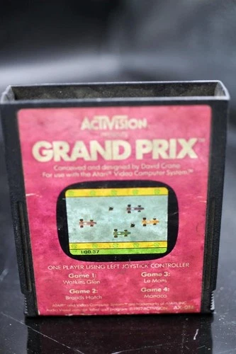 Grand Prix (Atari 2600 1982) Video Game Cartridge Only Tested Cleaned Activisio