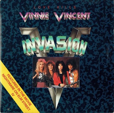 Vinnie Vincent Invas - Love Kills - Used Vinyl Record 7 - K5826z
