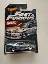 Hot Wheels 2 Fast 2 Furious Nissan Skyline GTR BNR34 R-34 J12