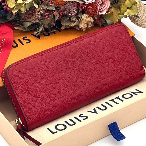 Louis Vuitton Long Wallet Empreinte Clemence Red