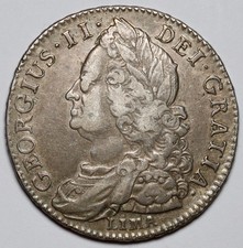 1745 Half Crown George II #E-33