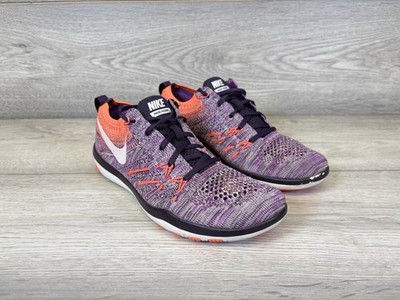 Nike Free TR Focus Flyknit Hyper Mango Damen Gym Fitness Turnschuhe Größe UK 4