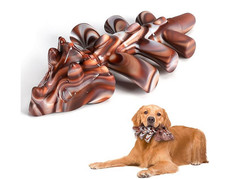 Aggressive Dog Chew Toy, Indestructible Nylon, Beef Flavored, Medium Large Dogs