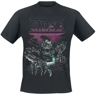 Muse T-Shirt Herren Murph Euro Tour Werchter schwarz Band-Merch, Bands