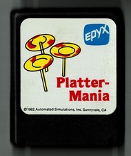 Plattermania von Epyx (1982) für Atari 400/800 mit Anleitung