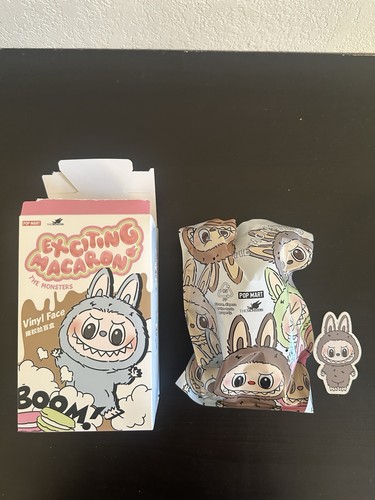 Authentic POP MART Labubu The Monsters Exciting Macaron Sesame Bean US Seller