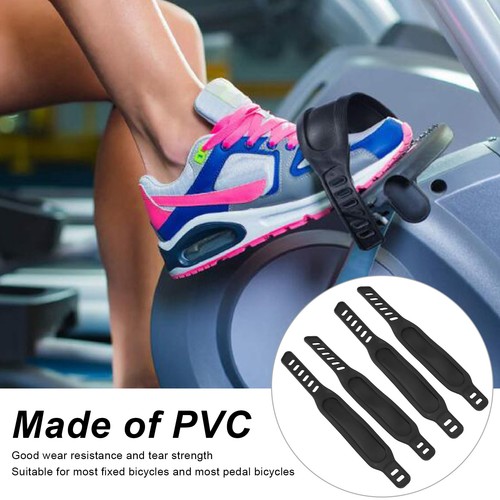 2 Pair Exercise Pedal Straps Adjustable Length Universal Pedal Strap Fits - Picture 4 of 24