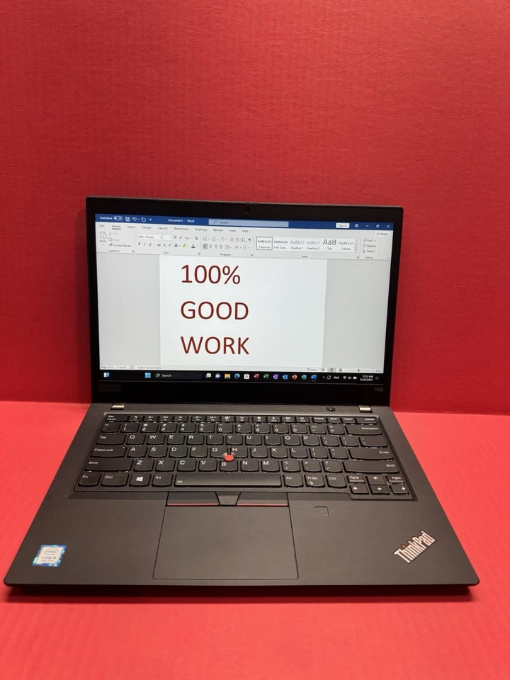 Lenovo ThinkPad T490 14'' (256GB SSD Intel Core 8th i5-8265U 1.6GHz 16GB RAM) - Image 3 of 4