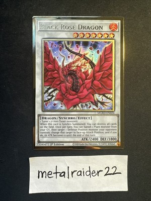 Yugioh Black Rose Dragon MGED-EN026 Maximum Gold 1st Edition Near Mint