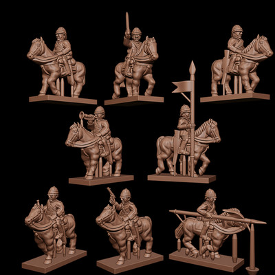 6mm/10mm/13,5mm/15mm Scale British Colonial Cavalry Units - Afghan & Sudan Wars
