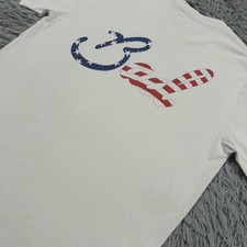 Bad Birdie Shirt Extra Large White Golf American Flag USA Pullover Tee Mens