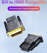 DVI-D Male to HDMI Female Adapter for HDTV PC Monitor Projector Blu-ray