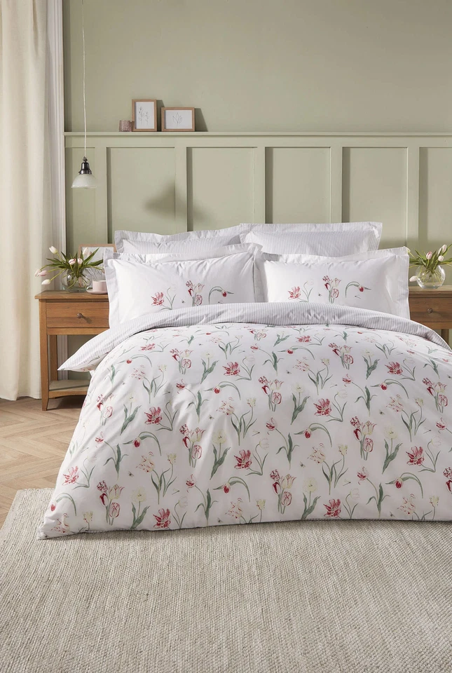 Sophie Allport Tulip White Bedding Set - Clearance