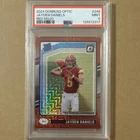 2024 PANINI DONRUSS OPTIC RED MOJO #248 JAYDEN DANIELS ROOKIE RC PSA 9
