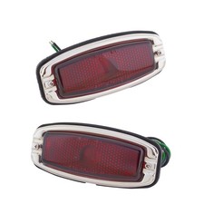 1941-1948 Fits Chevy Stainless Steel Tail Light Assemblies 1941-1948 Fits Chevy Stainless Steel Tail Light Assemblies