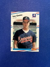 Vtg 1988 Fleer  #539 TOM GLAVINE Atlanta Braves NY Mets P MLB HOF