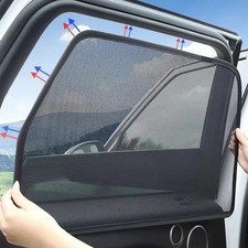 5PCS Magnetic Sun Shade Front Rear Car Window Screen Cover Sunshade Protector