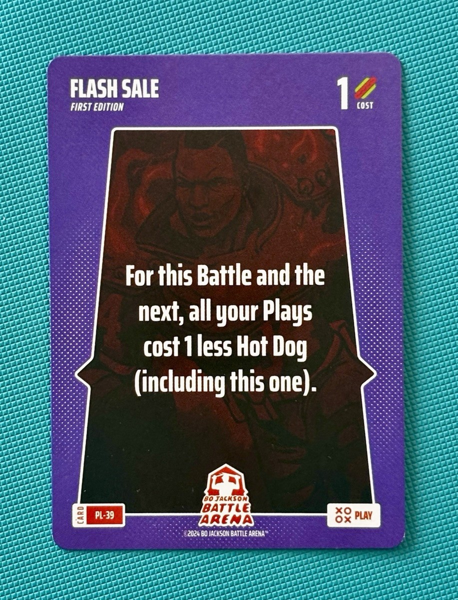 Bo Jackson Battle Arena Alpha Play Card ‘Flash Sale’ #PL-39