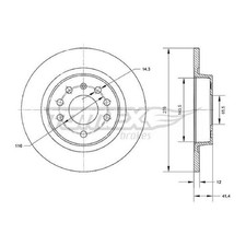 2x Bremsscheibe hinten für Opel Signum CC Z03 Vectra C Z02 | 26240161