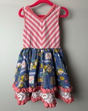 Matilda Jane Work of Heart twirl dress multi-layered ruffled skirt 4t